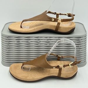 Vionic Rest Kirra T Strap Sandals Tan Size 6.5 Vionic Kirra Brown